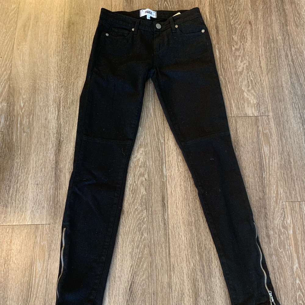 Paige Black Skinny Leg Jeans